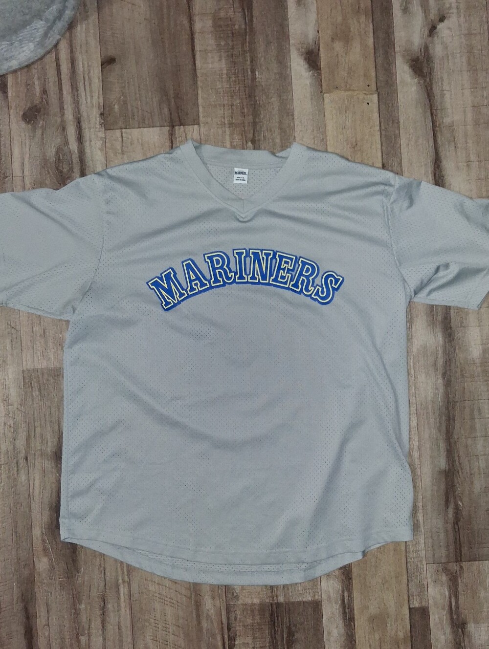Randy Johnson Tmobile Park Mariners Gray Mesh V-Neck Baseball Jersey Shirt